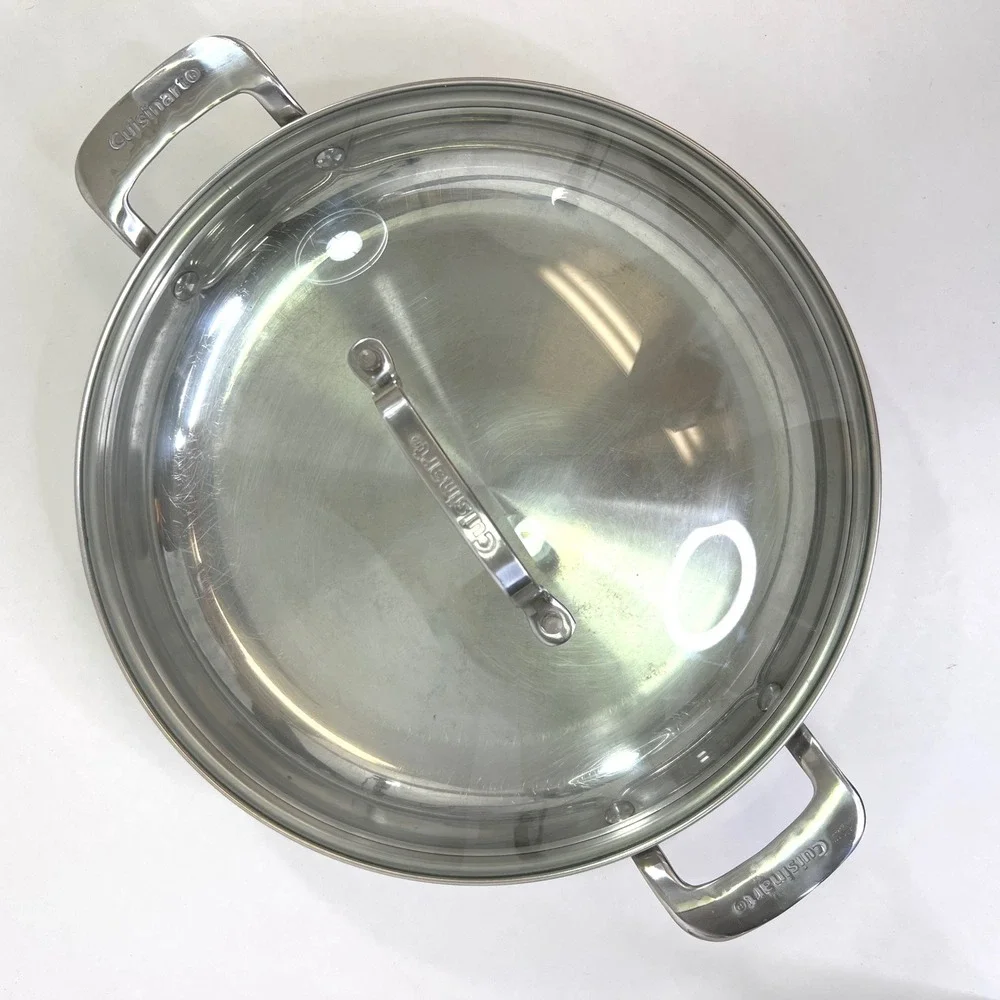 Cuisinart 8325-30D Stainless Steel 12in Everyday Pan with Glass Lid Induction